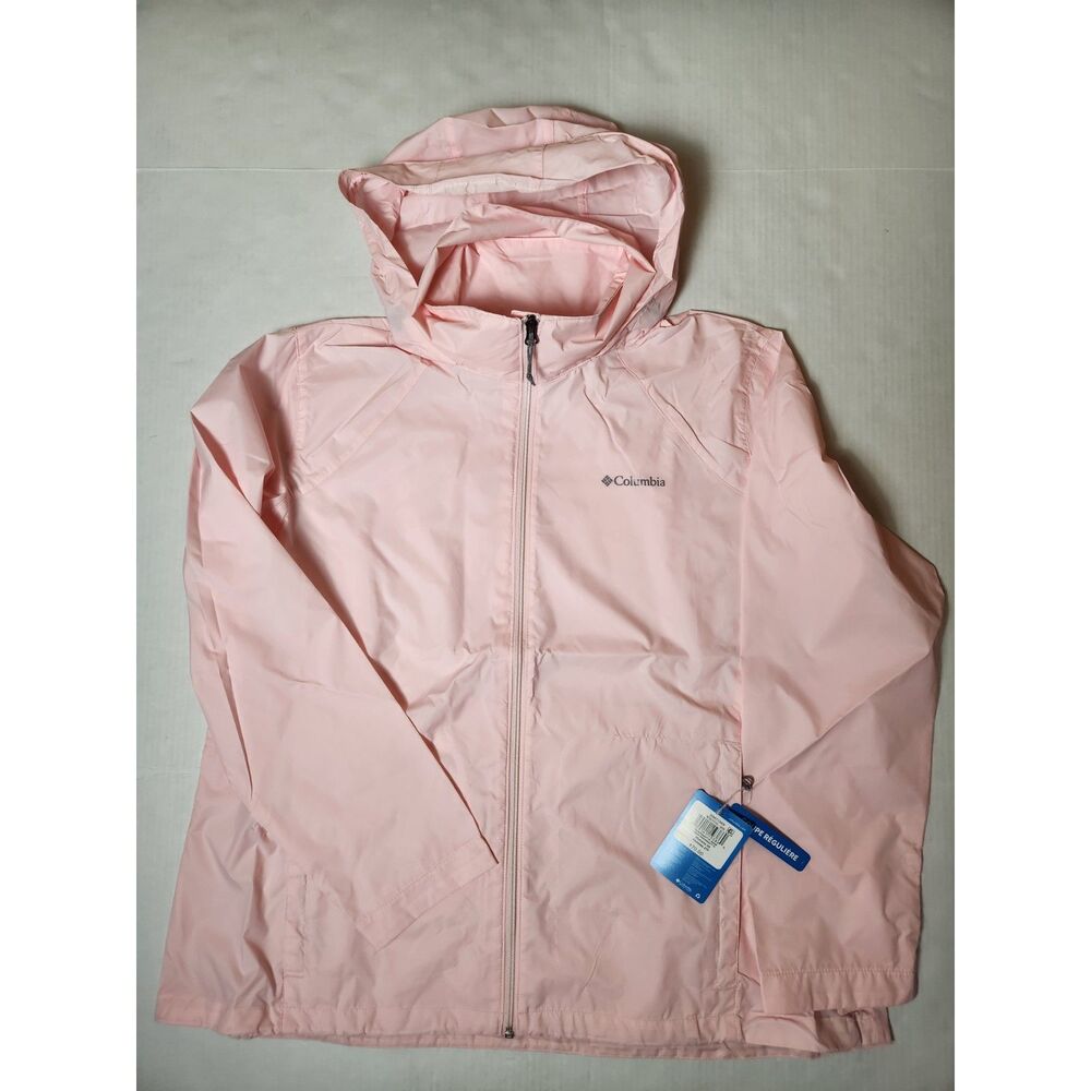 Columbia Switchback IV Hooded Windbreaker Jacket Women’s 2X 2XL Pink